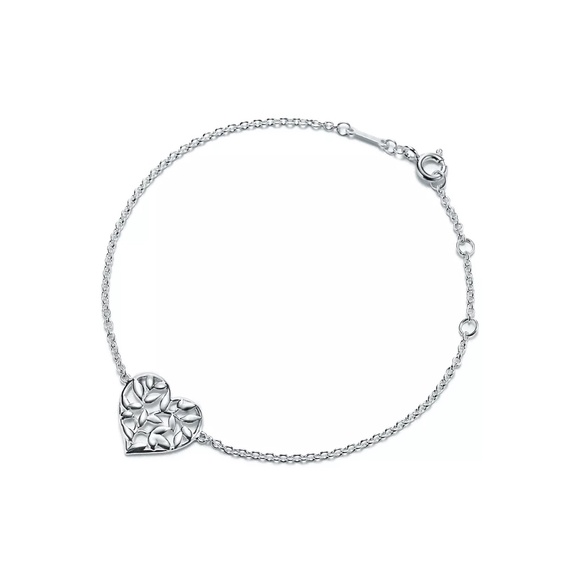 Tiffany (Paloma Picasso) Olive Leaf Heart Bracelet - Picture 1 of 5